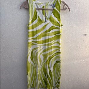 Tommy Bahama Leaf Print Sleeveless Dress